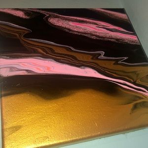 I call this midnight pink:) acrylic pour